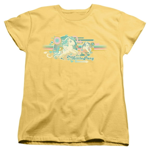 My Little Pony Retro Retro Stripes S/S Women's T-Shirt Banana