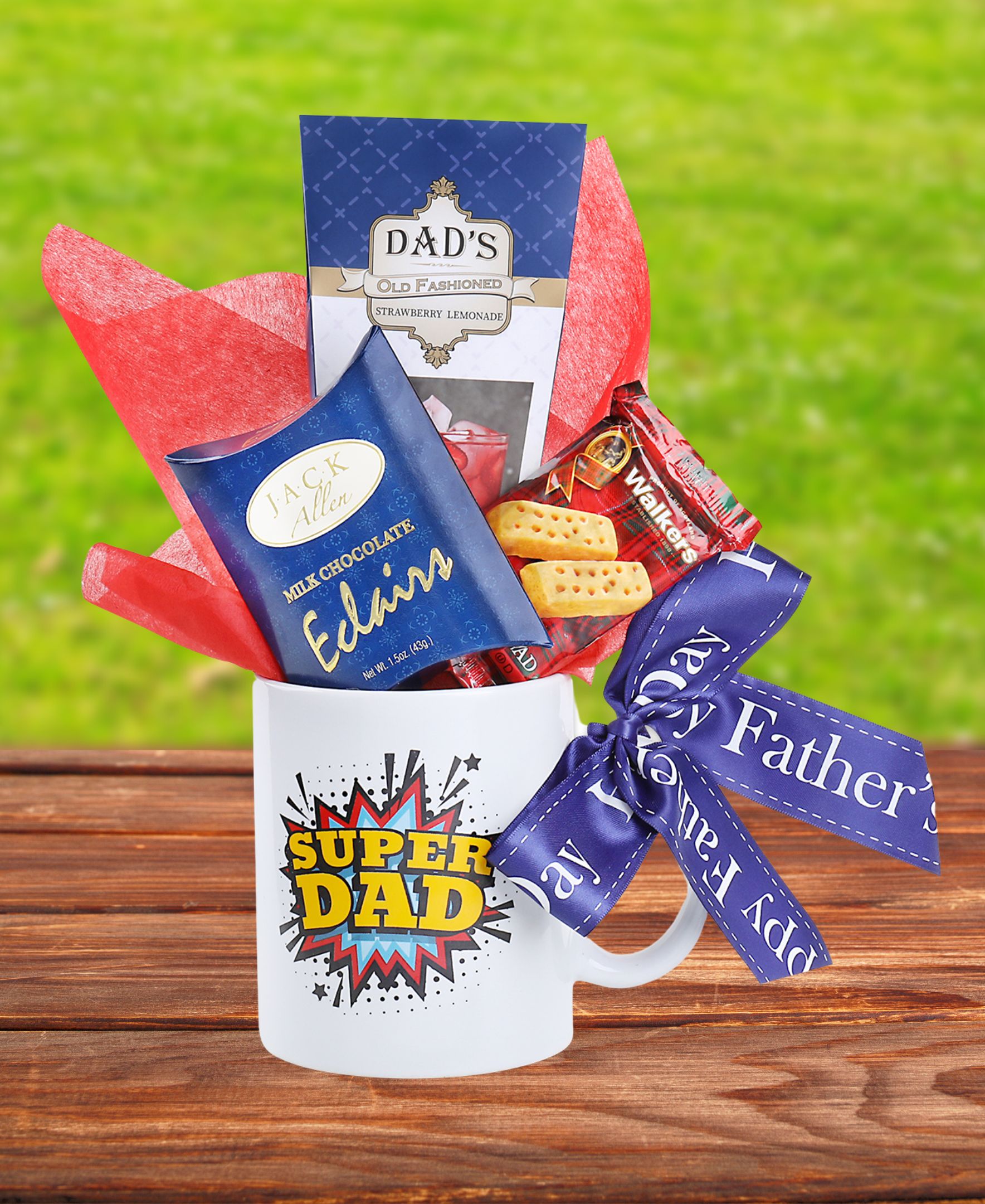 Alder Creek Gift Baskets Super Dad Mug Father's Day Gift