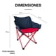 thumbnail image 2 of Silla Plegable de Playa Camping y Exteriores CJR Moderna Comoda Rojo, 2 of 9