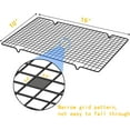 thumbnail image 2 of YSTDHL 4 Pack Black Heavy-Duty Wire Cooking Rack Baking Racks, Nonstick Baking & Cooling Grid for Roasting, Cooking, Grilling, Drying - 16" x 10", 2 of 6