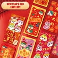 ZYHARUKO 6Pcs Redness Envelopes for Traditional Spring Festival 2025