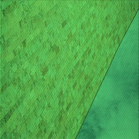 Ahgly Company Indoor Square Patterned Neon Green Area Rugs, 4' Square