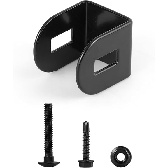 Fencer Wire Heavy Duty Fence Bracket, Metal Steel Post-to-Panel Connector, Accessories of Garden Fencing Border or Outdoor Patio Metal Fencing Barrie