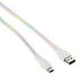 thumbnail image 3 of onn. USB to USB-C Glitter Cable, 6' Cord, Pastel Multi-Color, 3 of 6