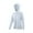 Blue, variant on ‌‌Women's Sun Hoodie UPF 50+Rash Guard Jacket Full Front Zipper and Waist Cinch for Hiking S-XL