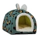 thumbnail image 3 of Cama para gatos, cama para perros, cama para gatos, nido para gatos de interior suave y calmante, semicerrado para perros y gatos Azul Medio, 3 of 9