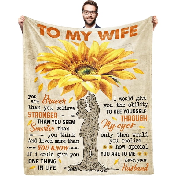 Gift for Wife from Husband, to My Wife Blanket, Birthday Gifts for Wife, Anniversary Birthday Gifts for Wife, Wife Birthday Gift, Gift for Wife Anniversary Birthday Christmas