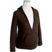 Maternity Long-Sleeve Mock-Layer Pullover Hoodie