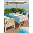 thumbnail image 5 of Outdoor Tablecloth with Umbrella Hole for Patio/Picnic/Party/Camping, Blue Beach Summer Waterproof Table Cloth Rectangle Table Cover Washable, Ocean Seaside Nautical Ombre (60"x 84"), 5 of 8