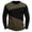 Army Green, variant on Tshirts Shirts for Men Fashion Patchwork Crewneck Long Sleeve Shirt Casual Loose Fit Work Gym Shirts White S