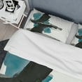thumbnail image 4 of Designart 'Geometric Black and Teal IV' Geometric Duvet Cover Set, 4 of 4