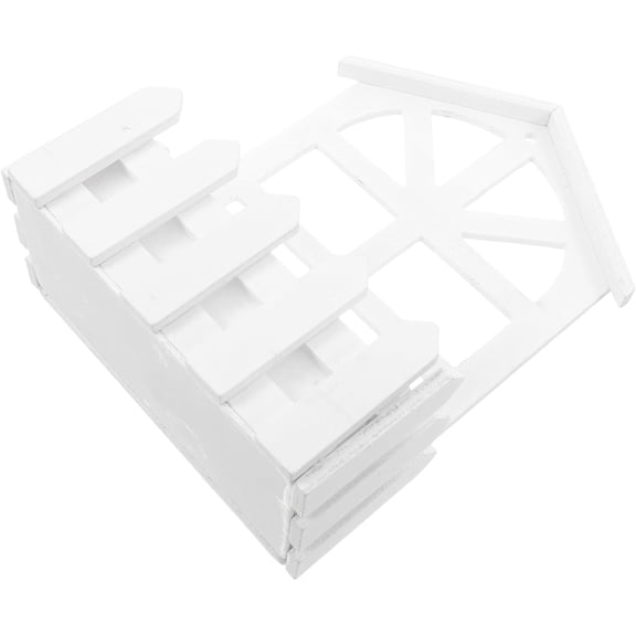Wooden Wall Planter with Flower Foam, 16x8x23cm, White