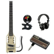 Traveler Guitar Ule-Mps Electric Guitar- Maple with Vox amplug G2 Guitar Amp, Headphones & Clip-on Tuner