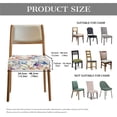 thumbnail image 7 of HELLHERO Lily Print Dining Chair Seat Covers, Anti Scratch Kitchen Chair Covers, Skin Friendly Dustproof Dining Chairs Seat Protector, 7 of 7