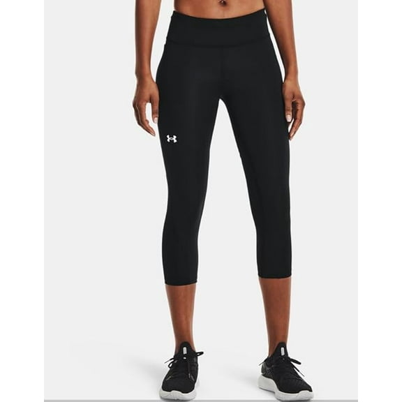 Under Armour Womens UA Mileage Capri, Black, Small