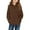 Brown, variant on Ruyang Girls Fleece Pullover Sweatshirt Oversized Fuzzy Hoodies Kids Fall Winter Warm Plain Hooded Sweatshirts Pocket