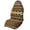 Brown Geometric Stripe Pattern, variant on POLERO Starlight Butterfly Bucket Seat Protector, Waterproof Warp Kitted Terry Cloth Car Seat Cover, Washable, Non Slip for Van Truck Front Seat, Fit for Cars SUVs