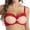 Red, variant on Wireless Bras for Women Thin Strap Thin Style Lightly Padded Quarter Cup Leisure Comfort Bras for Women,Red,XL