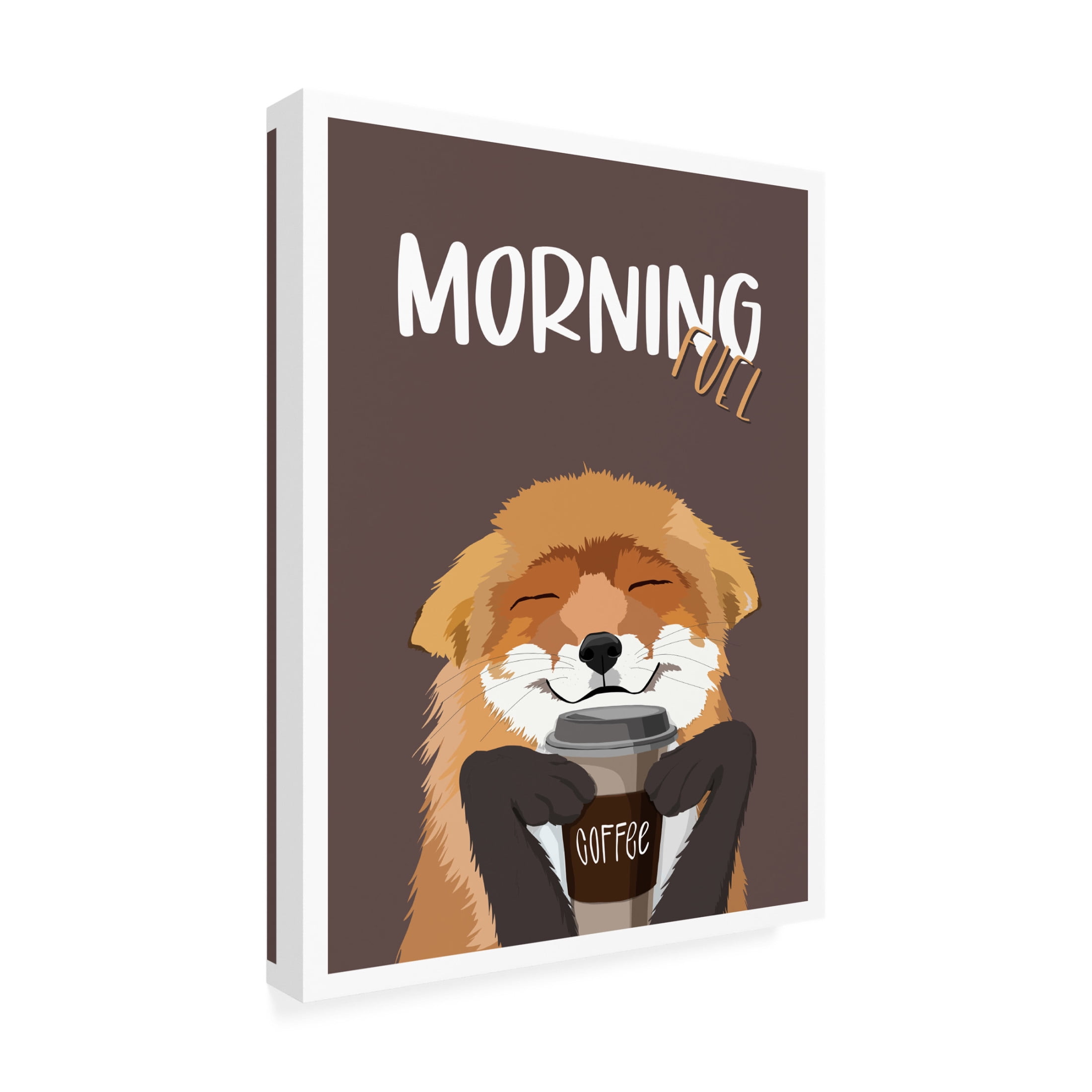 Canvas Wall Art - Bykammille 'Morning Fuel' Wall Art for Living Room, Bedroom, or Office Décor by Trademark Fine Art - 24 x 32 Inches