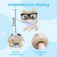 thumbnail image 4 of Mini Pet Toy Dog Collie #363 with Bandana Glasses Accessories,Collectible Mini Toy Figurines, 4 of 8