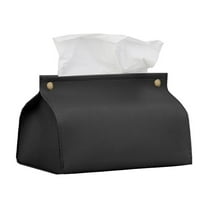chaungfeng Leather Tissue Box, Desktop Paper Holder and Organizer for Living Room, Bedroom, Office