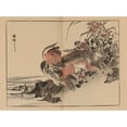 thumbnail image 2 of Kōno Bairei 24x19 Black Ornate Framed Double Matted Museum Art Print Titled: Bairei Gafu, Pl.23 (1905), 2 of 5