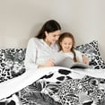 thumbnail image 6 of Homewish Retro Cheetah Pattern Bedding Comforter Set,Jungle Animal Leopard Twin Comforter Sets,Rustic Flower Floral Bedding Set For Men Women,Luxury Bedroom Decor,2-Piece, 6 of 9