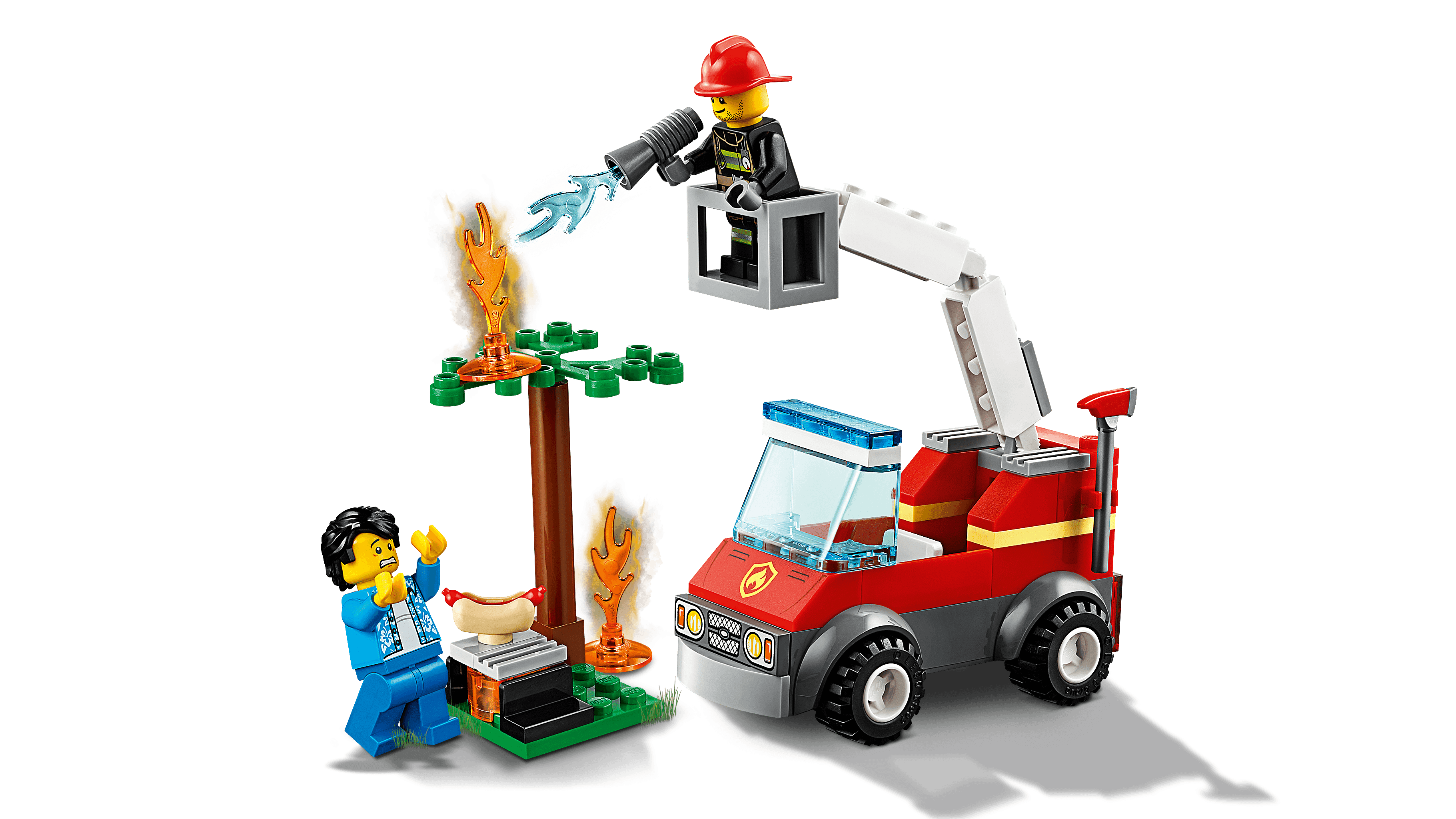 City Fire Barbecue Out 60212 Fire Truck Toy Walmart.com