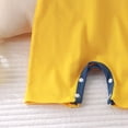 thumbnail image 7 of Splozh New Born Clothes Baby Girl 3 6 9 12 18 Months Summer Clothes for Newborn Cotton Short Sleeved Thin Romper Baby Bodysuit,Yellow,9-12 Months, 7 of 7
