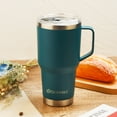 thumbnail image 6 of AQUAPHILE 30oz Stainless Steel Insulated Coffee Mug with Handle, Double Walled Vacuum Travel Cup with Lid & Straw, Reusable Thermal Coffee Cup, Portable Coffee Tumbler, Blue, 6 of 6