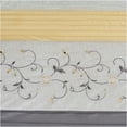 thumbnail image 2 of JERFIT Elegant Floral Embroidered Shower Curtain, Luxury Faux Silk Bathroom Decor with Pintuck Details, 72x72 Inches, Multicolor Polyester, Machine Washable, 2 of 4