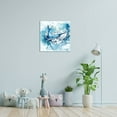 thumbnail image 5 of Whale Canvas Wall Art, Blue Whale Picture Prints Art, Ocean Beach Theme Modern High-definition Animal Waterproof Artwork 16x16 Inches, 5 of 6