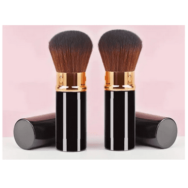 Large Telescopic Retractable Kabuki Makeup Brush – Black