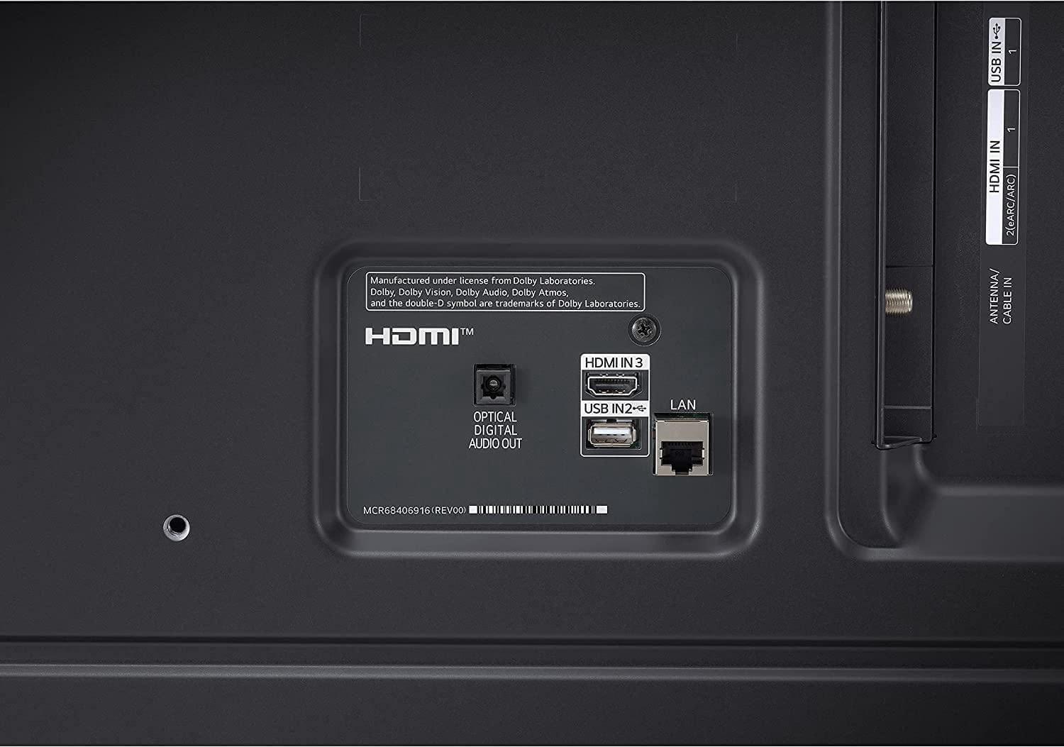 LG Nano75 NanoCell Series Téléviseur Intelligent 4K Intégré Alexa de 55 Pouces (3840 x 2160), Taux de Rafraîchissement de 60 Hz, 4K Alimenté par l'IA, Jeux en Nuage (55NANO75)