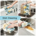 thumbnail image 2 of Yayeee 6 Pack Kitchen Dish Cloths for Washing Dishes Soft Absorbent Microfiber Towels, Lemon Pattern, 2 of 9