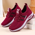 thumbnail image 5 of HTHLVMD Everyday and Travel Wear, Womens Walking Shoes, Casual Mesh Walking Shoes, Women's Running Shoes, Breathable Soft-Soled Low-Top Walking Training Shoes, Comfortable Outdoor Sports, Red 8, 5 of 9