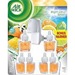 Air Wick Essential Oils (6 Oil 1 Warmer) (Bright Citrus Splash)