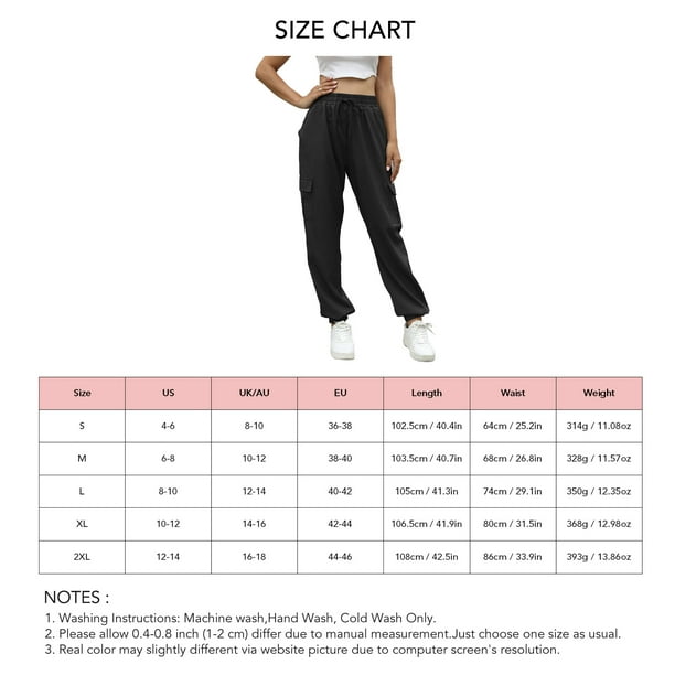 Women Pants, Skin Friendly Breathable 4 Pockets Casual Long Trousers  Drawstring Closure Polyester Fiber For School Black,OD Green,Apricot 