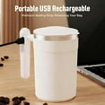 thumbnail image 6 of Automatic Magnetic Stirring Coffee Mug,Stainless Steel Thermal Cup,3.53 fl oz/400 mL With Handle Temp Display,Type-C Charge,Self-Mixing Travel Drinkware,Electric shaker bottle,White 1, 6 of 10
