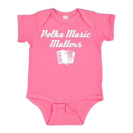 

Inktastic Polka Music Matters Boys or Girls Baby Bodysuit