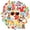 3A, variant on 35pcs-50pcs Colorful Stationery Stickers Summer Kids Stickers Tropical Teacher Reward Stickers for Laptop Suitcase Luggage