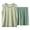 A Green, variant on Outfit With Lightweight Breathable Fabric Children's Solid Color Sleeveless Elastic Waist Shorts Mid Size Children's Summer Casual Home Suit Set Blue 5 Years