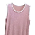 thumbnail image 3 of Night Gowns for Women Cotton Women’s Sleeveless Nightgown Round Neck Polka Dot Soft Nightdress Loose Breathable Home Sleepshirt Loungewear Pinks XL, 3 of 5
