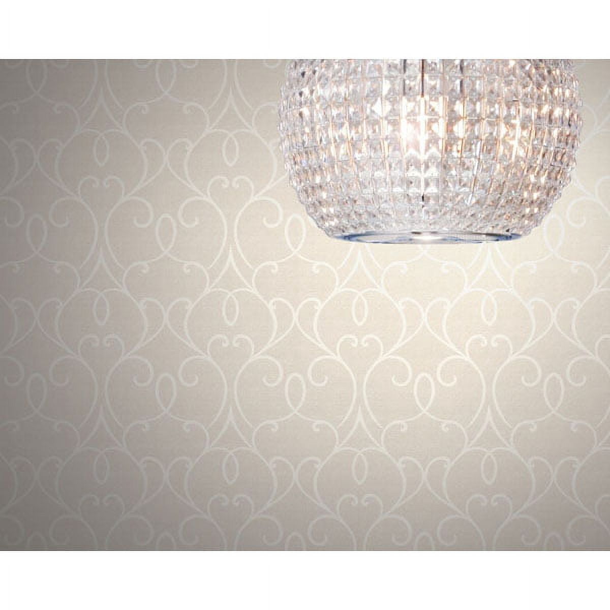 Decorline Mila Taupe Mini Classical Wallpaper, 20.5-in by 33-ft, 56.4 sq. ft