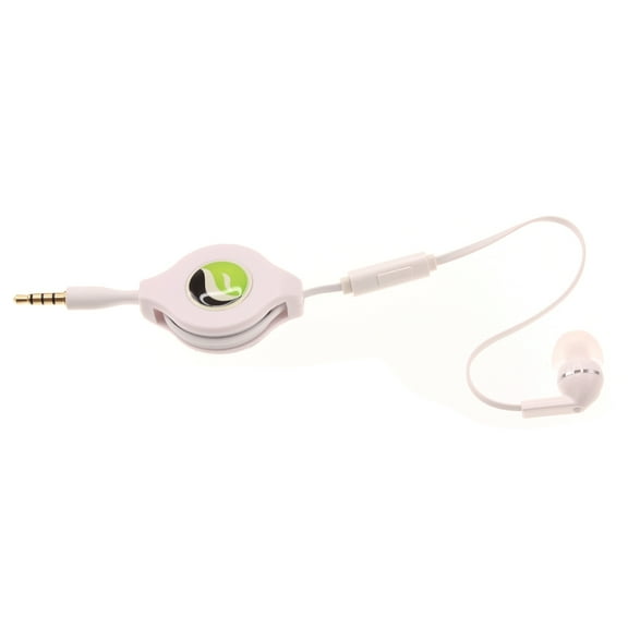 Retractable Mono Earphone for Nokia C300/C110, G100/G310 5G Phones - Headphone 3.5mm w Mic Headset Handsfree Earbud P2O for Nokia C300/C110, G100/G310 5G Models