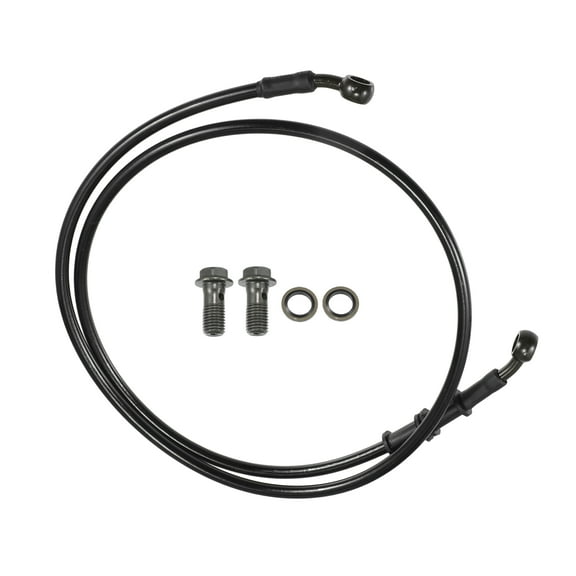 Unique Bargains Brake Hose Motorcycle ATV Braided Hydraulic Brake Line Oil Hose Pipeline 120cm Black Army Green 1 Set