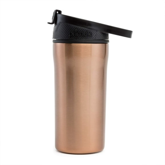 Primula Commuter Thermal Coffee Mug Water Bottle with Multifunction Carabiner Lid, 16 Oz, Rose Gold