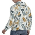 thumbnail image 6 of Salouo Winter Forest Animals Pattern Men's Fall Hoodie Sweatshirt,Sport Hoodie with Pockets for Men Pullover Casual Hooded Sweatshirt-XX-Large, 6 of 7