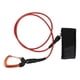 thumbnail image 3 of YM-Correa de cordón para apnea, Cable de cuerda de seguridad para buceo con mosquetón de pulsera para deportes subacuáticos, color naranja, 3 of 10