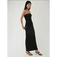 thumbnail image 4 of Strapless Bodycon Drapped Maxi Dress, 4 of 5